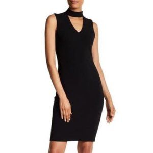 NWOT Calvin Klein Black Velvet Mock-Neck Date Night Dress (Size 6)